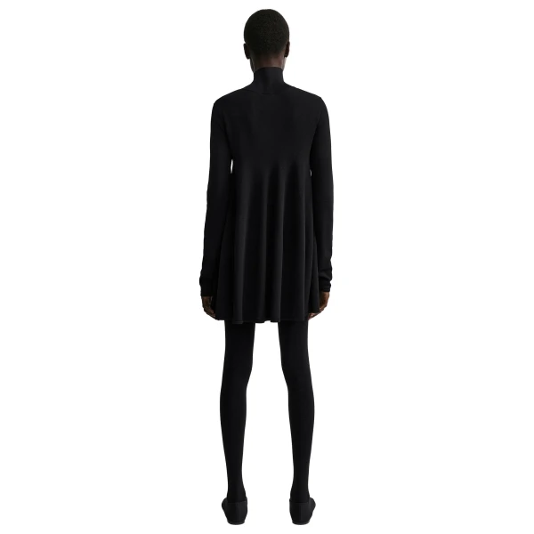 Toteme Crepe turtleneck top in Black, view 4