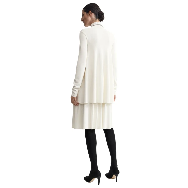 Toteme Crepe turtleneck top in Off-white, view 5