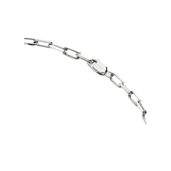 Crew-neck chain 18kt in White gold - Image 3