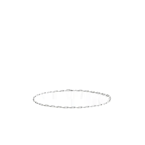 Crew-neck chain 18kt in White gold - Image 5