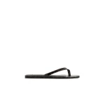 Toteme Croco-embossed flip flops in Dark brown