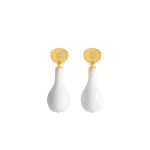 Toteme Crystal drops in White / Gold