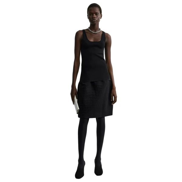 Toteme Curved skirt in Black, view 2