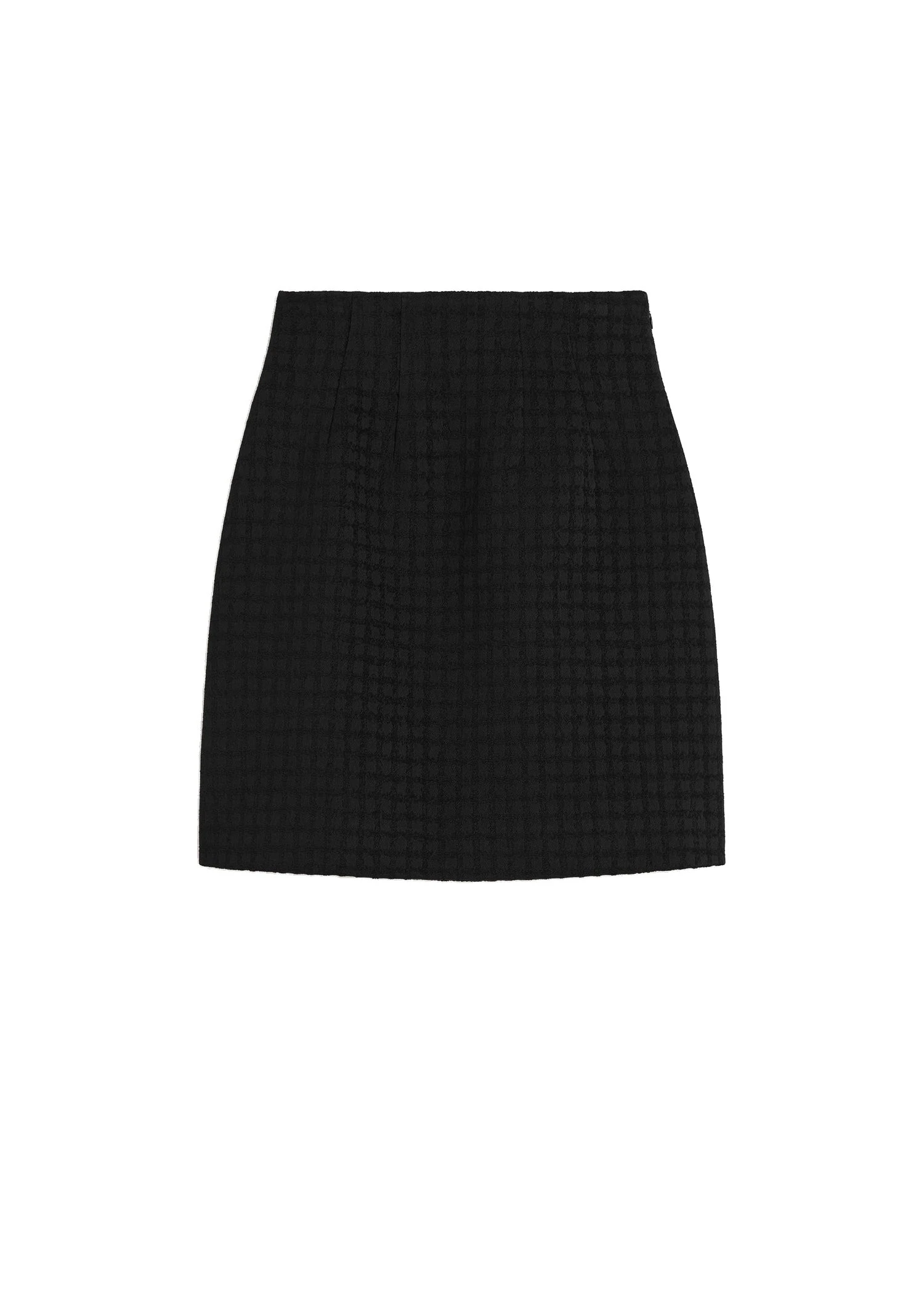 Toteme-Curved-skirt-in-Black-white Toteme Curved skirt in Black