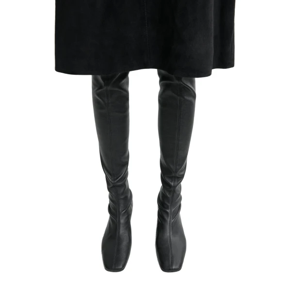 Day nappa knee-high boots in Black - Image 2