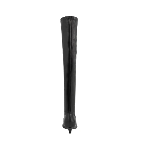 Day nappa knee-high boots in Black - Image 4