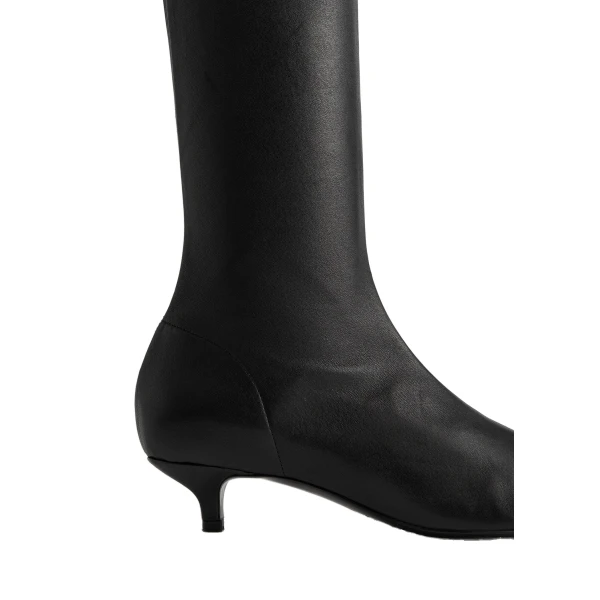 Day nappa knee-high boots in Black - Image 5
