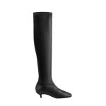 Toteme Day nappa knee-high boots in Black