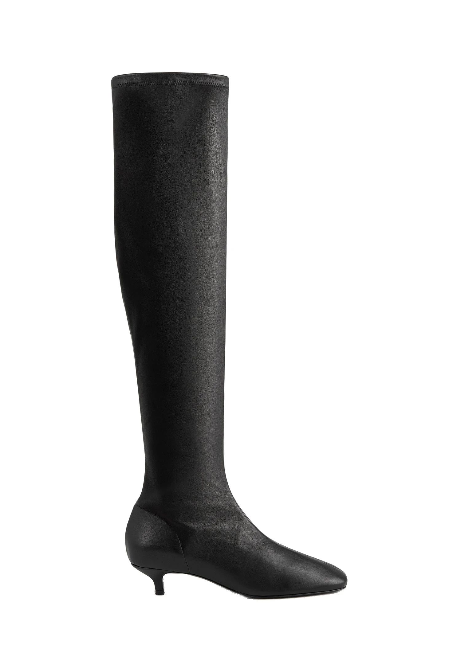 Day nappa knee-high boots in Black