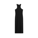 Toteme Deep curve stretch wool tank dress in Black