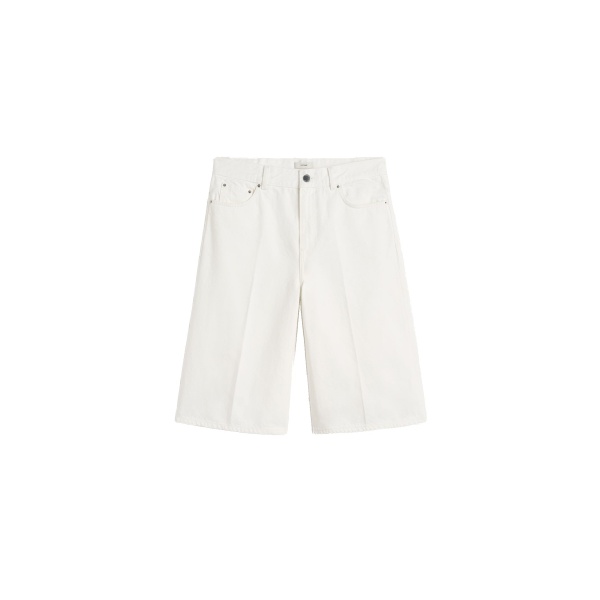 Toteme Denim board shorts in White