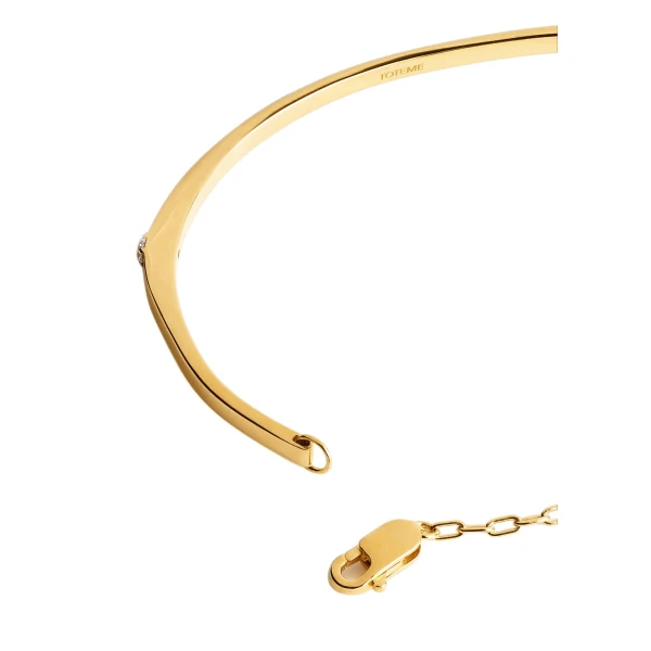 Diamond chain bracelet 18kt in Gold - Image 5