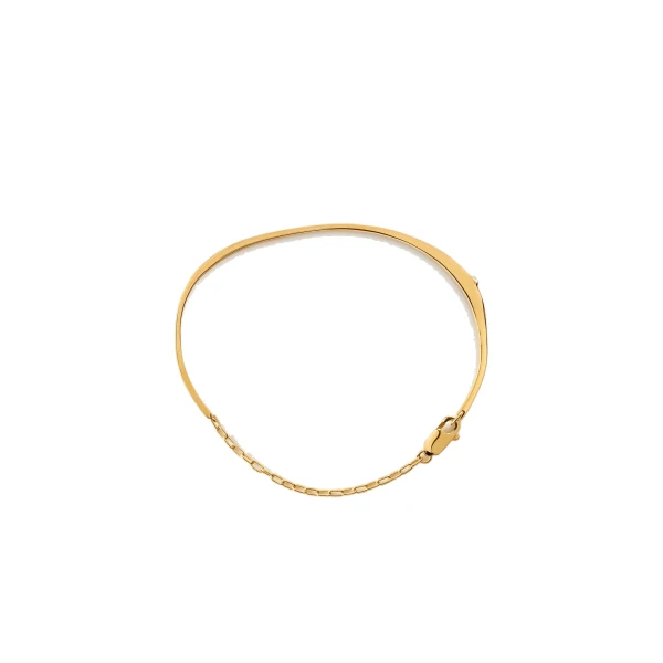 Diamond chain bracelet 18kt in Gold - Image 6