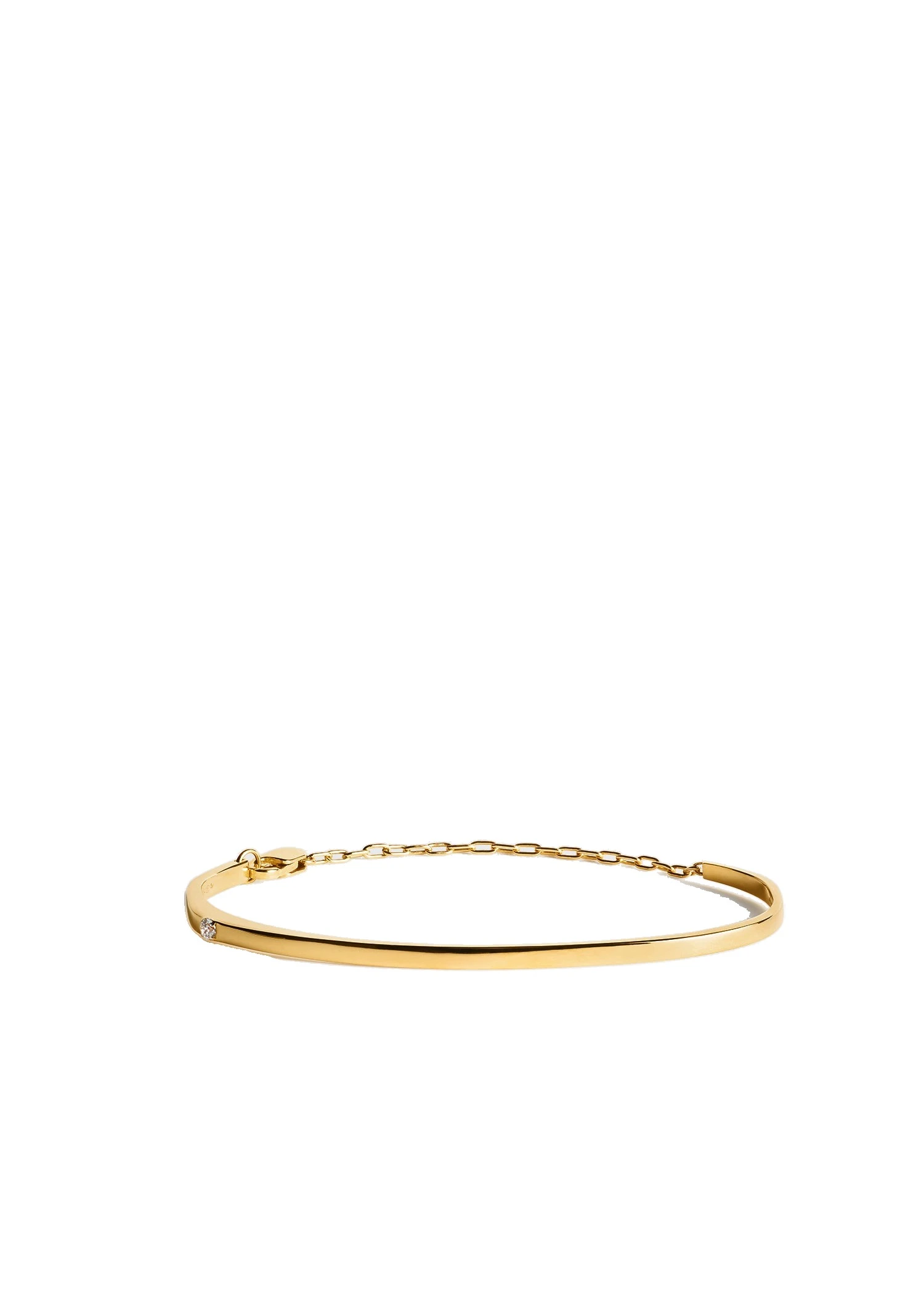 Diamond chain bracelet 18kt in Gold