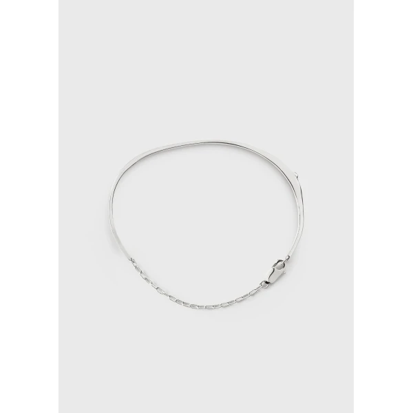 Diamond chain bracelet 18kt in White gold - Image 6