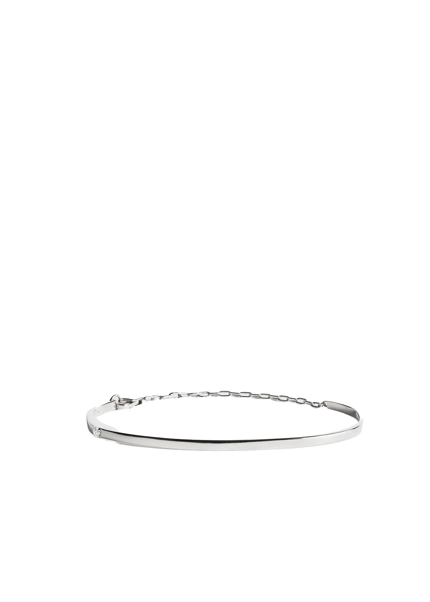 Diamond chain bracelet 18kt in White gold
