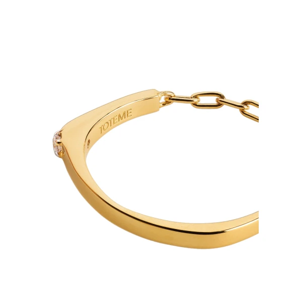 Diamond chain ring 18kt in Gold - Image 4