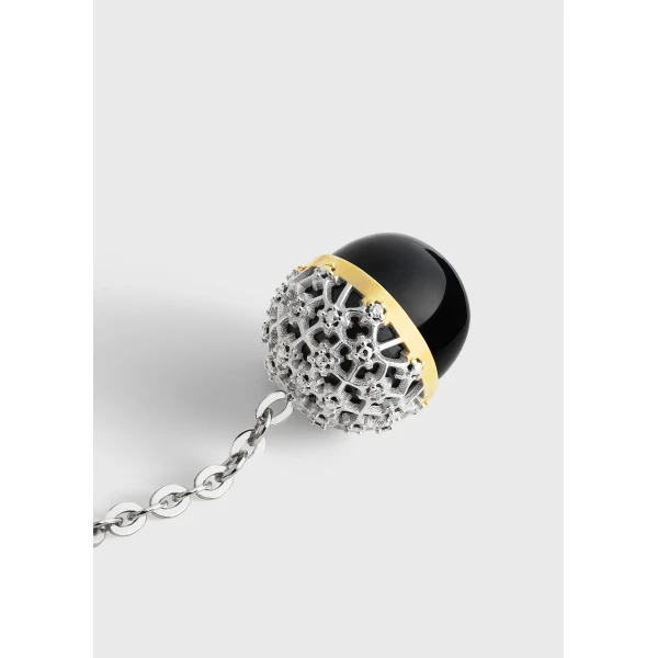 Diamond lace drops silver in Black / Silver - Image 5