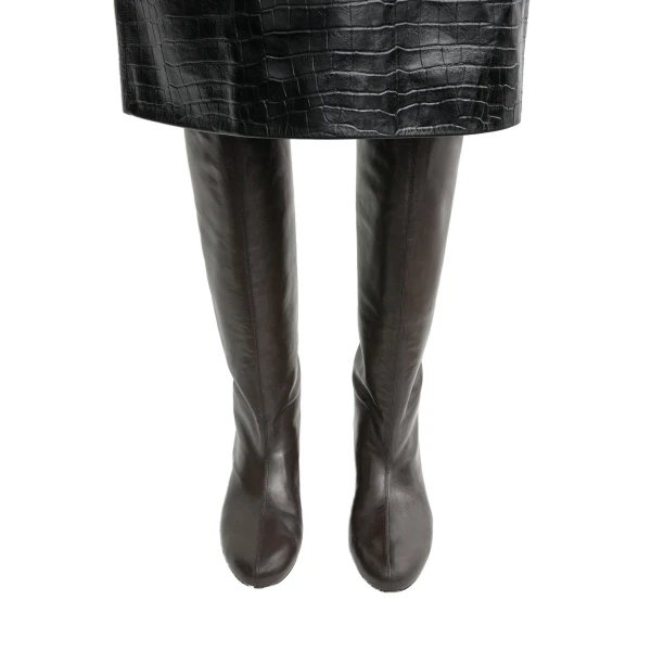 Downtown nappa knee-high boots in Brown - Image 2
