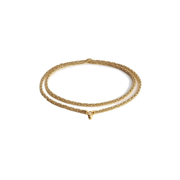 Elongated Byzantine necklace in Gold - Image 4