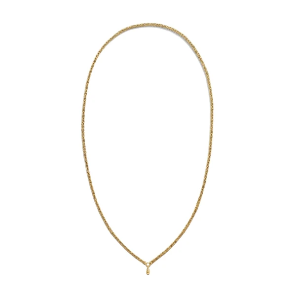 Elongated Byzantine necklace in Gold