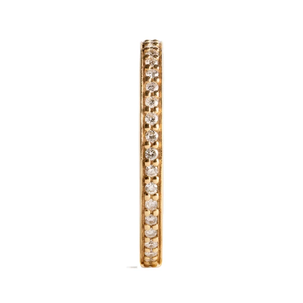 Eternity diamond midi ring 18kt in Gold - Image 4