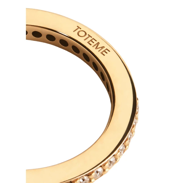 Eternity diamond midi ring 18kt in Gold - Image 5
