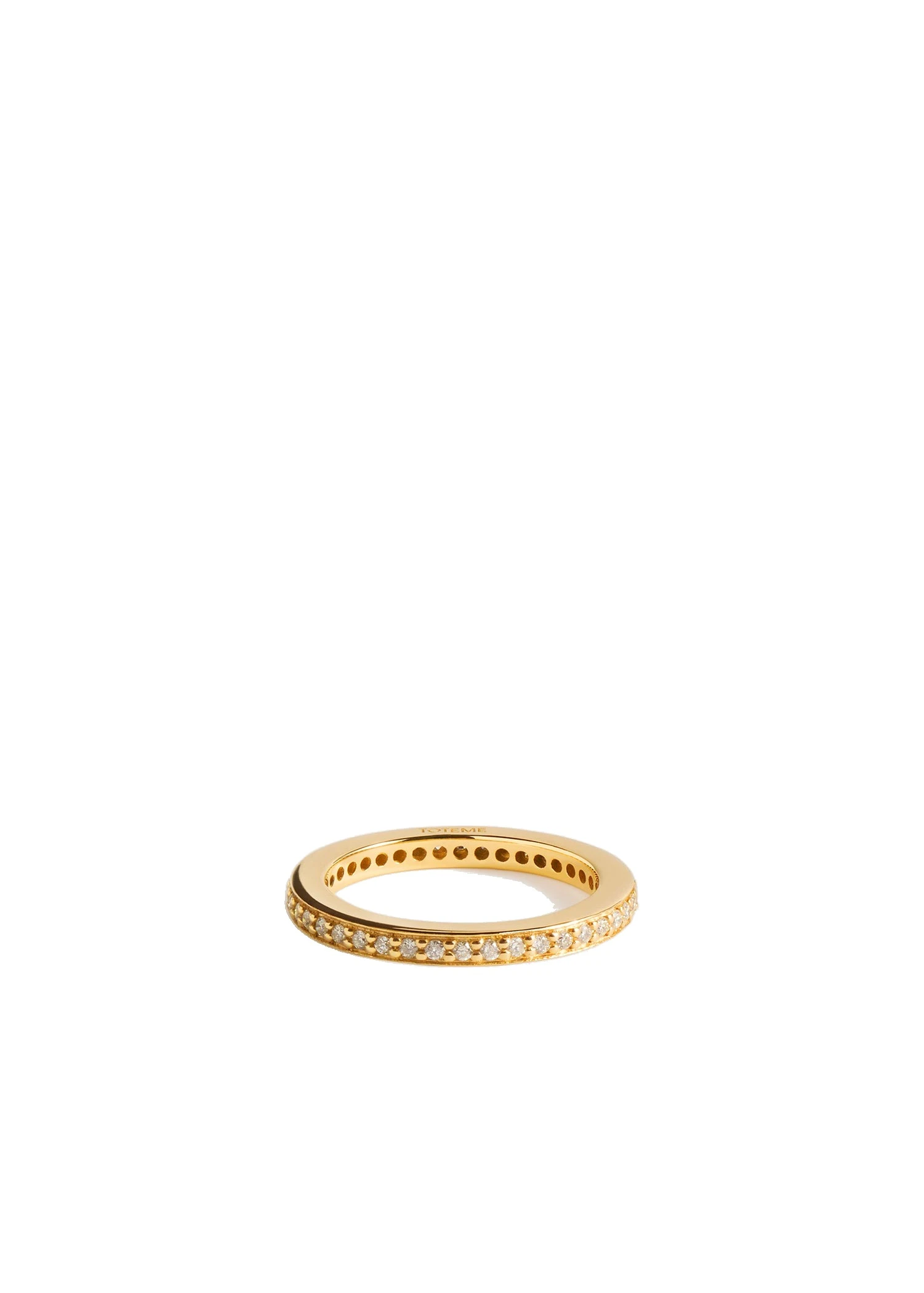 Eternity diamond midi ring 18kt in Gold