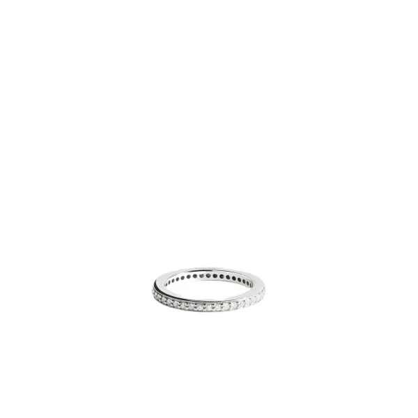 Eternity diamond midi ring 18kt in White gold