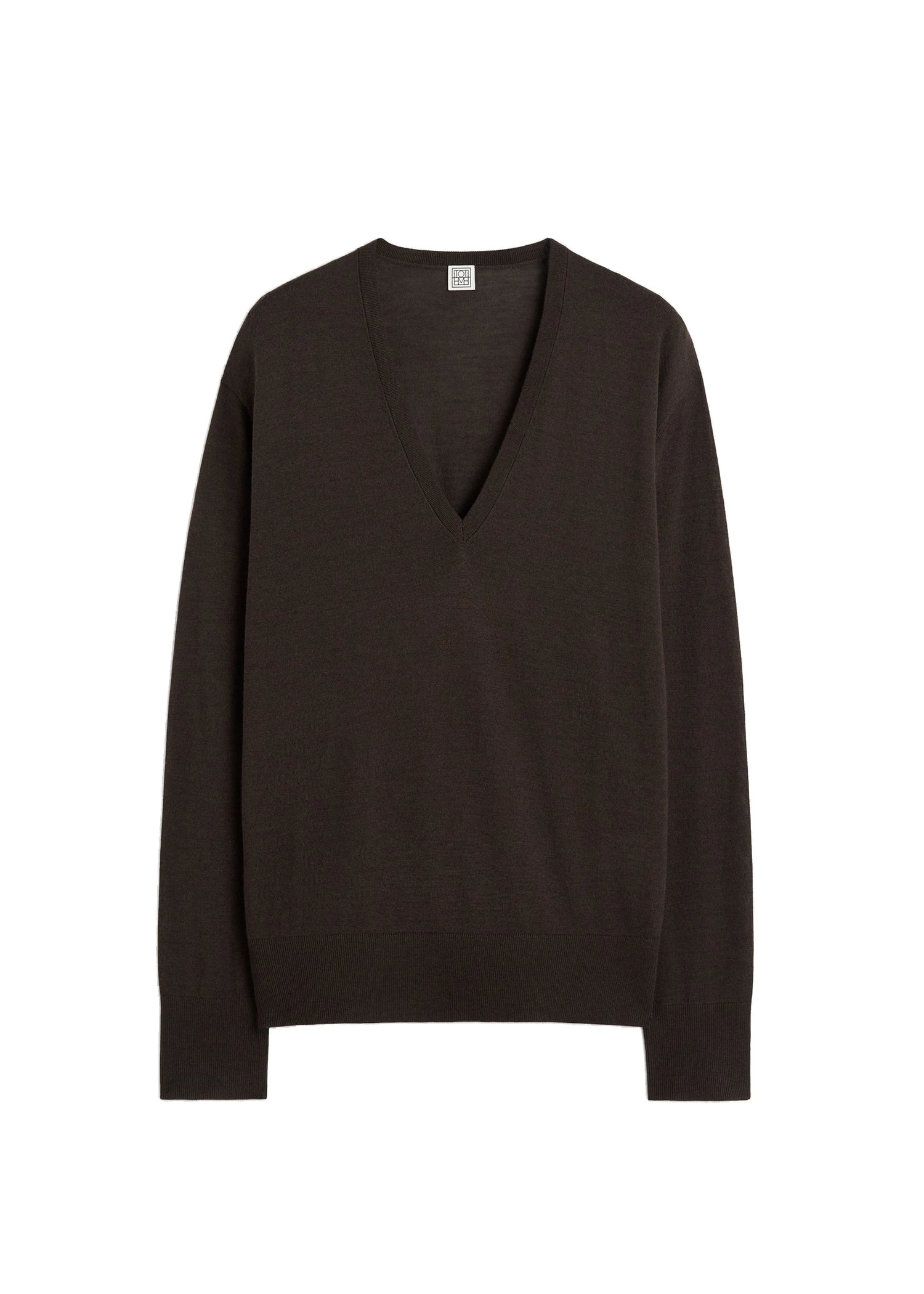Toteme-Fine-v-neck-knit-in-Fondante-white Toteme Fine v-neck knit in Fondante