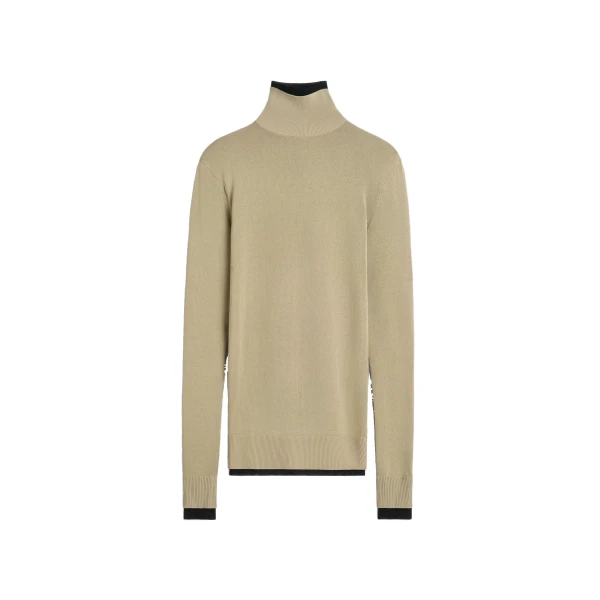 Fitted ribbed top in Sage