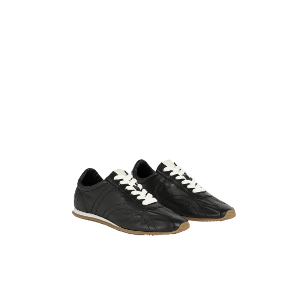 Flex nappa sneakers in Black - Image 4