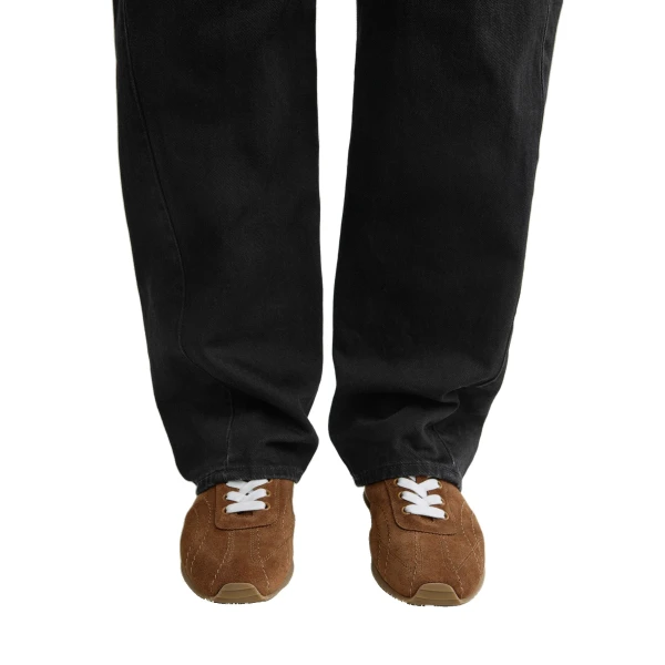 Flex suede sneakers in Copper - Image 2