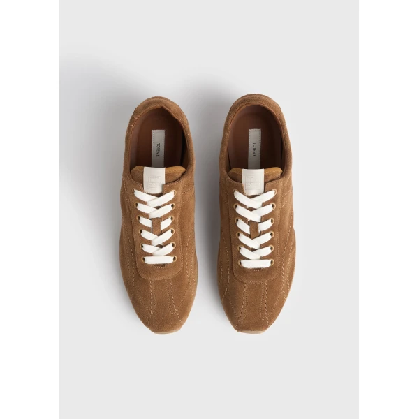 Flex suede sneakers in Copper - Image 4