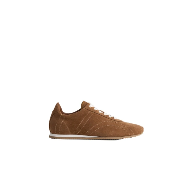 Flex suede sneakers in Copper