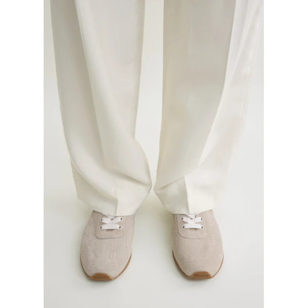 Flex suede sneakers in Stone - Image 2