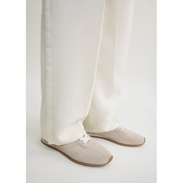 Flex suede sneakers in Stone - Image 3