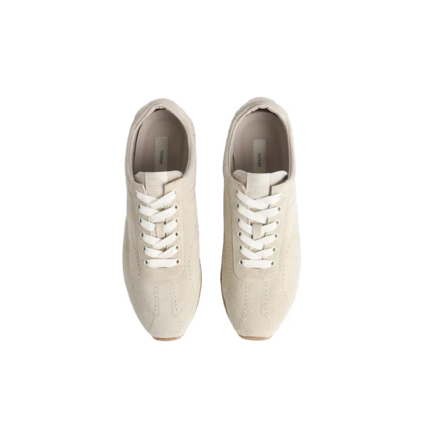 Flex suede sneakers in Stone - Image 4