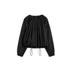 Toteme Gathered parachute jacket in Black