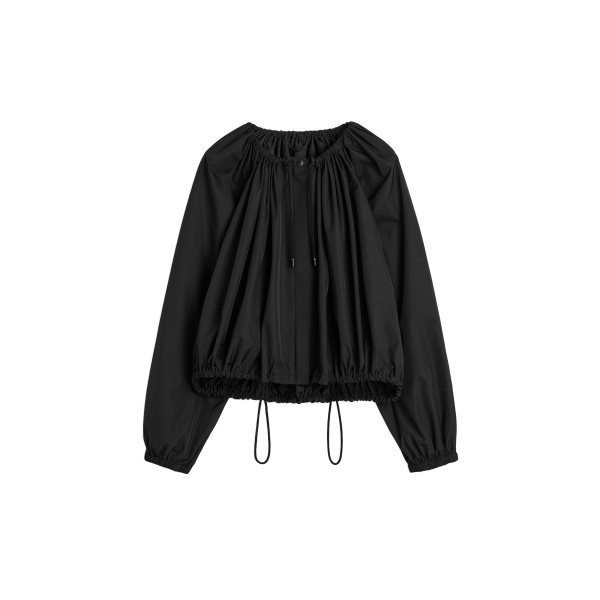 Toteme Gathered parachute jacket in Black