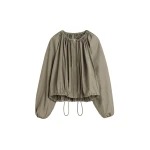 Toteme Gathered parachute jacket in Rock