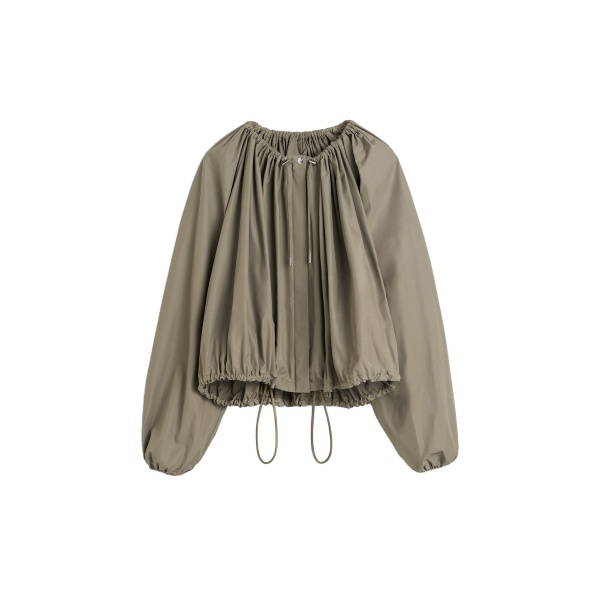 Toteme Gathered parachute jacket in Rock