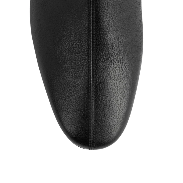 Grained-leather ankle boots in Black - Image 6