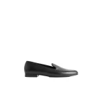 Toteme Grained-leather loafers in Black