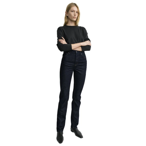 Toteme High slim denim in Rinsed blue, view 2