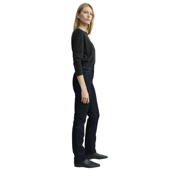 Toteme High slim denim in Rinsed blue, view 3