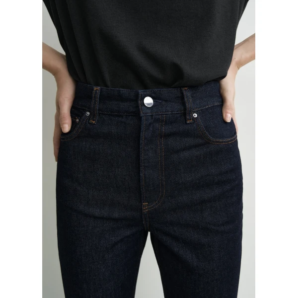 Toteme High slim denim in Rinsed blue, view 5