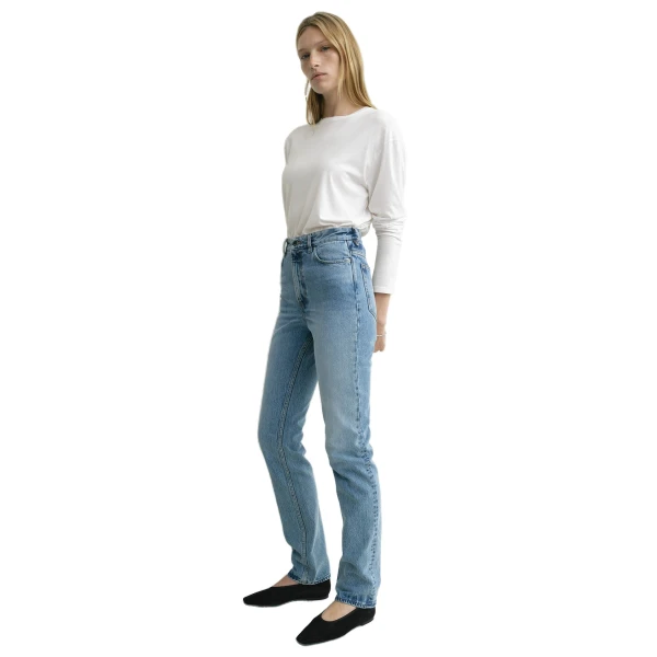 Toteme High slim denim in True vintage, view 3
