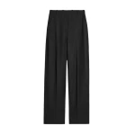 Toteme High-waist flannel trousers in Black