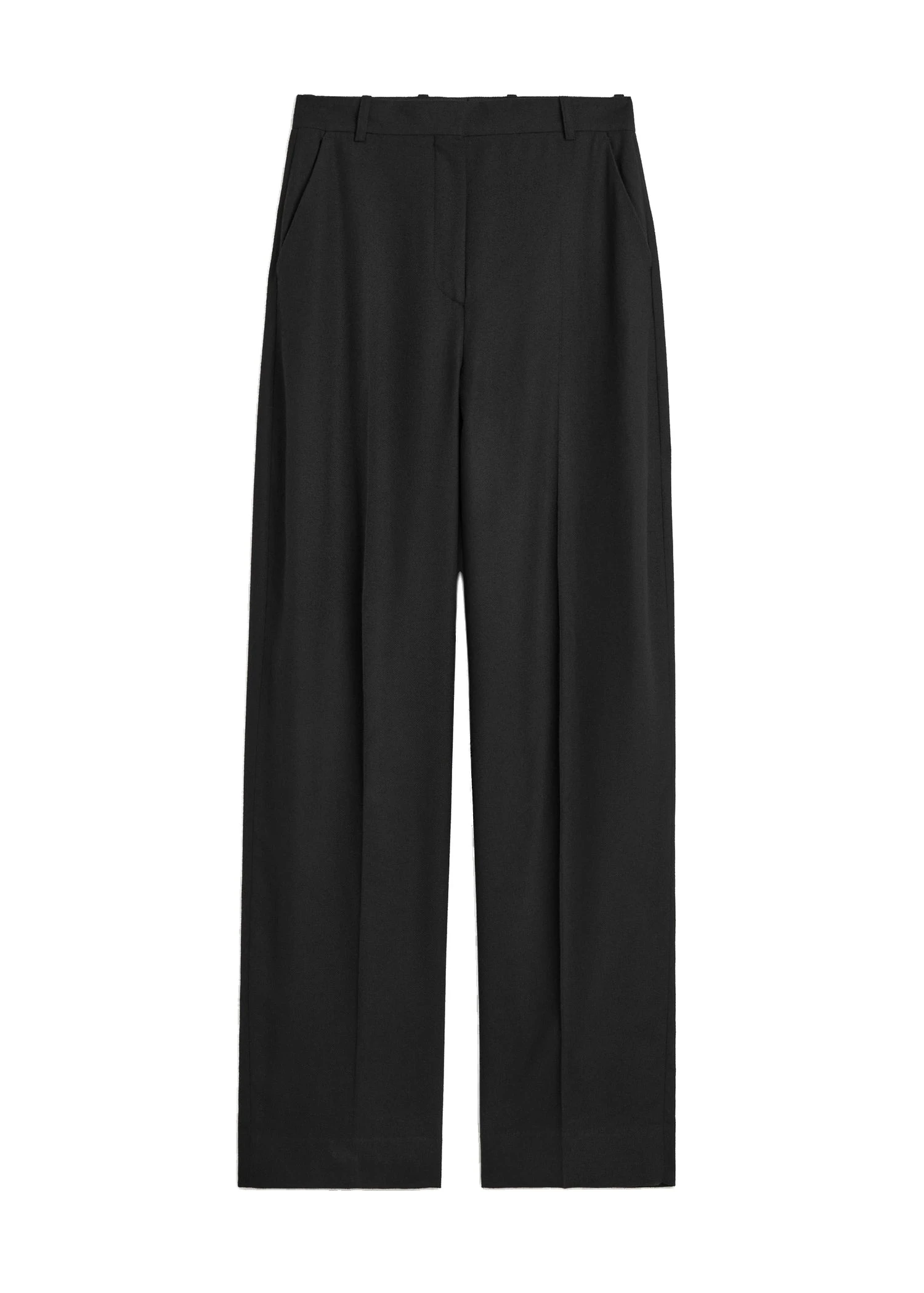 Toteme-High-waist-flannel-trousers-in-Black-white Toteme High-waist flannel trousers in Black